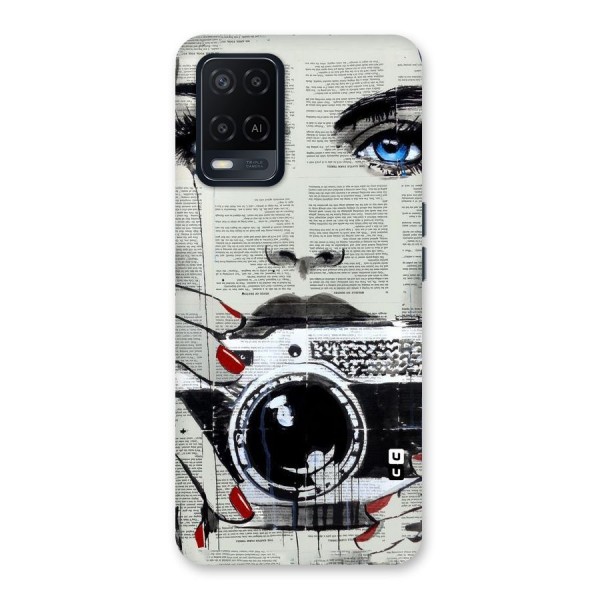 Paper Face Beauty Back Case for Oppo A54