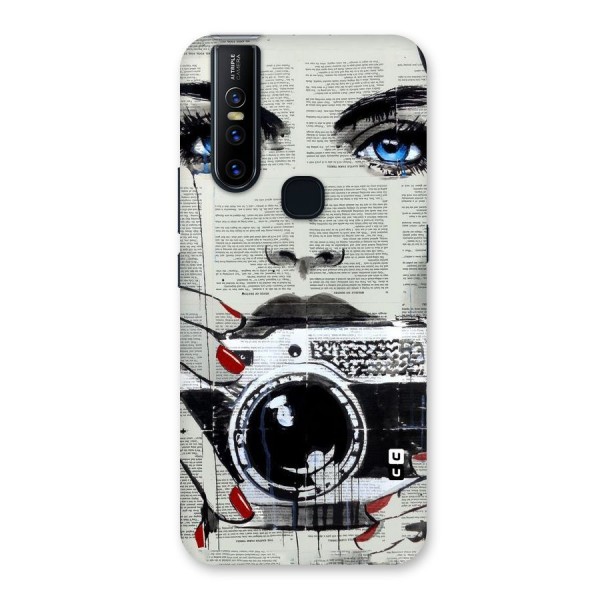 Paper Face Beauty Back Case for Vivo V15