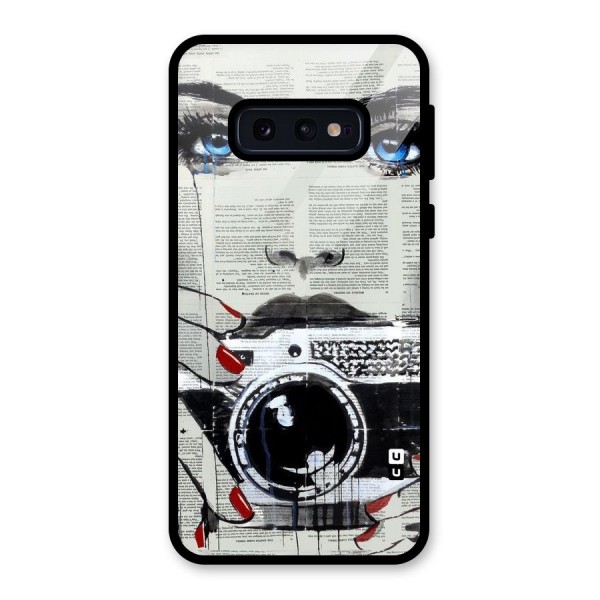 Paper Face Beauty Glass Back Case for Galaxy S10e