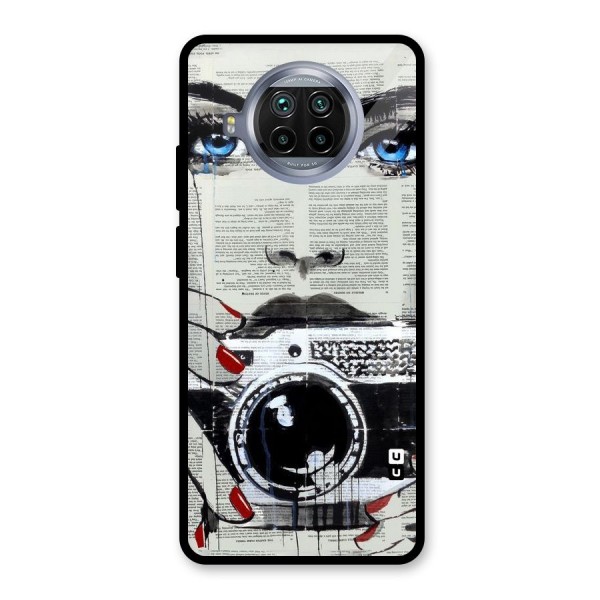 Paper Face Beauty Glass Back Case for Mi 10i