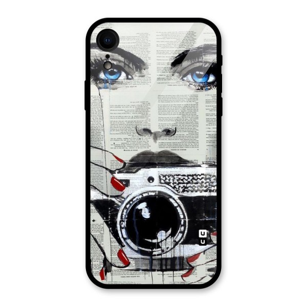 Paper Face Beauty Glass Back Case for XR