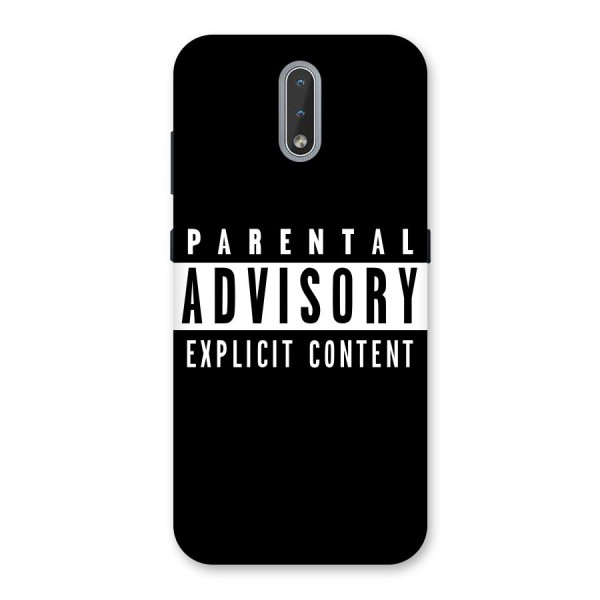 Parental Advisory Label Back Case for Nokia 2.3