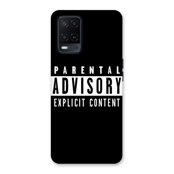 Parental Advisory Label Back Case for Oppo A54