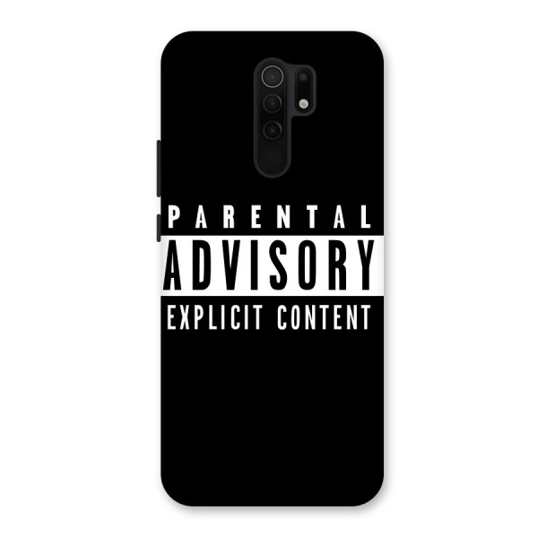 Parental Advisory Label Back Case for Poco M2