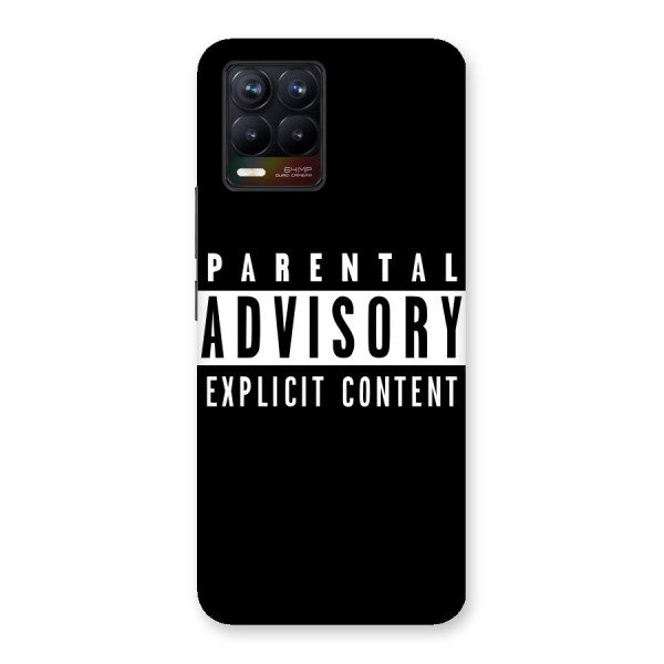 Parental Advisory Label Back Case for Realme 8