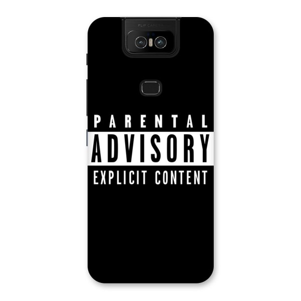 Parental Advisory Label Back Case for Zenfone 6z