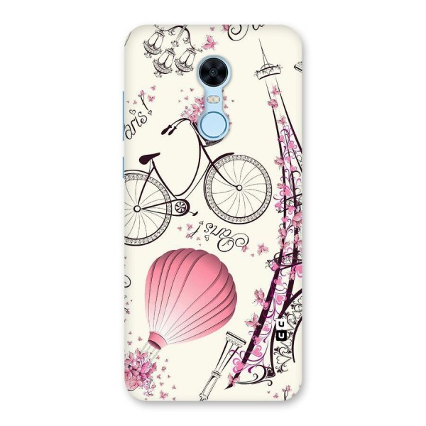 Paris Clipart Back Case for Redmi Note 5