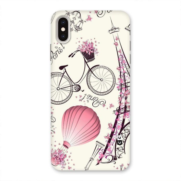 Paris Clipart Back Case for iPhone XS Max