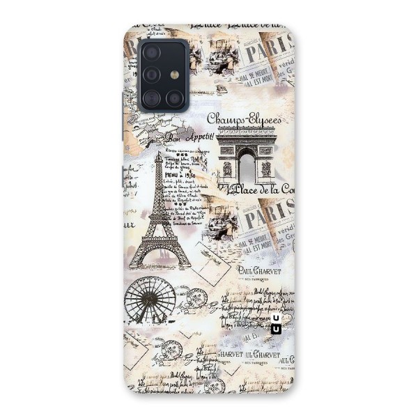 Paris Paper Back Case for Galaxy A51