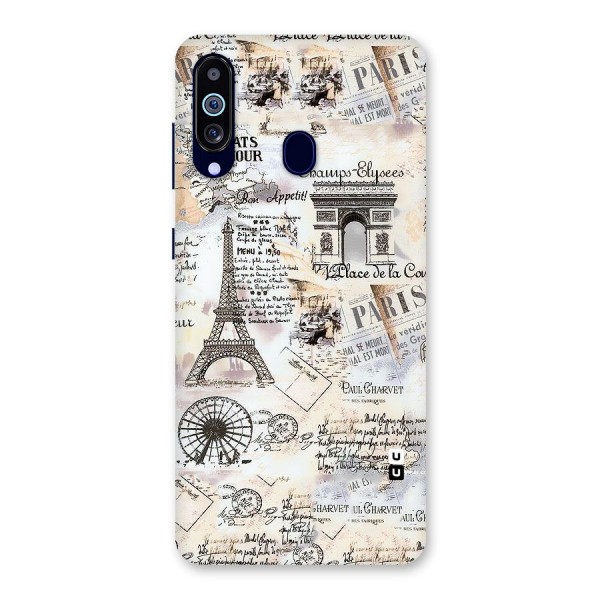 Paris Paper Back Case for Galaxy A60