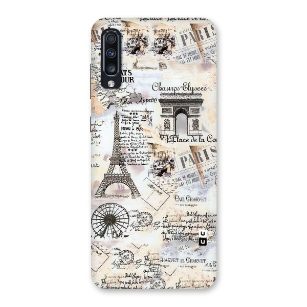 Paris Paper Back Case for Galaxy A70s