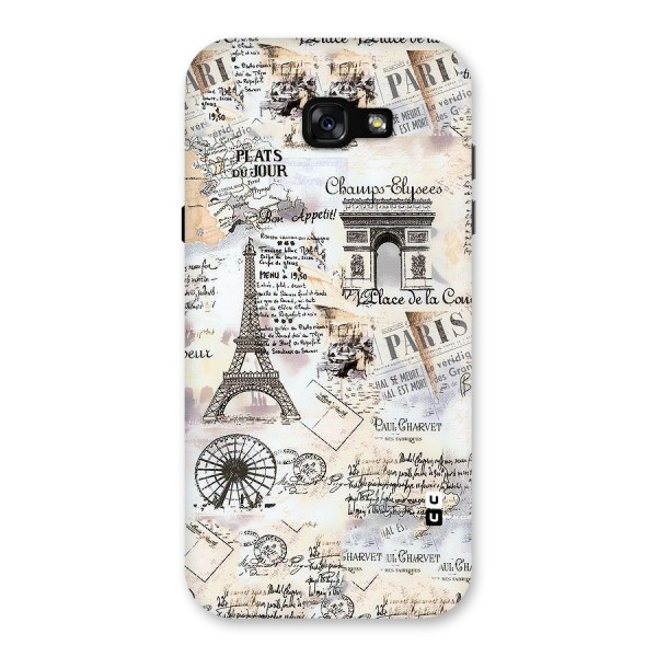 Paris Paper Back Case for Galaxy A7 (2017)