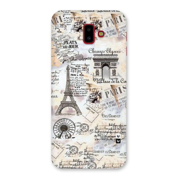 Paris Paper Back Case for Galaxy J6 Plus