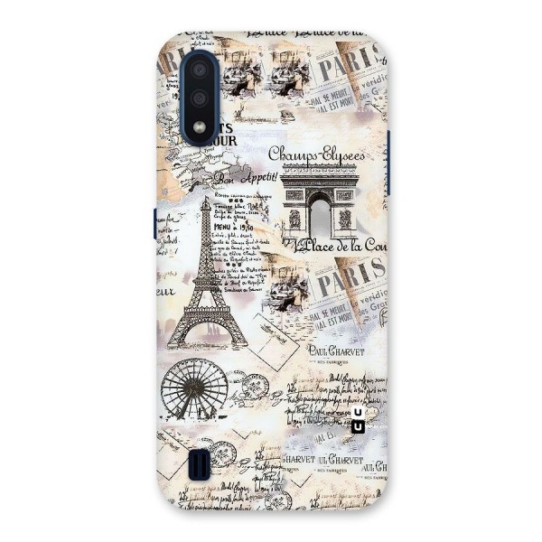 Paris Paper Back Case for Galaxy M01