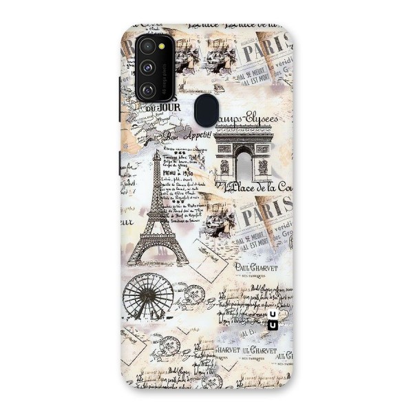 Paris Paper Back Case for Galaxy M21