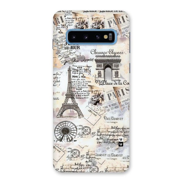 Paris Paper Back Case for Galaxy S10