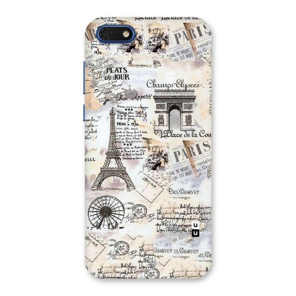 Paris Paper Back Case for Honor 7s