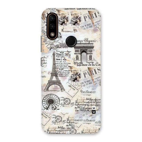 Paris Paper Back Case for Lenovo A6 Note