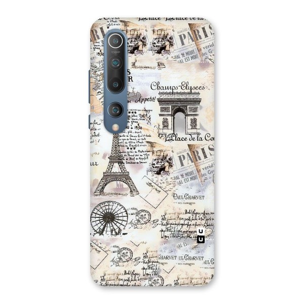 Paris Paper Back Case for Mi 10