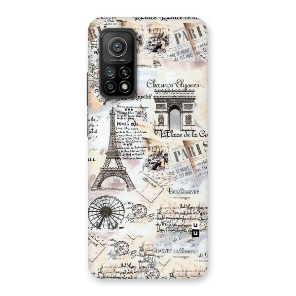 Paris Paper Back Case for Mi 10T 5G