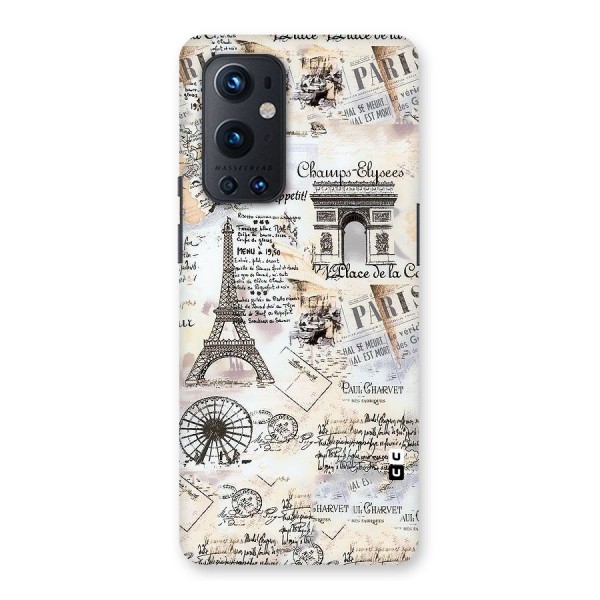 Paris Paper Back Case for OnePlus 9 Pro