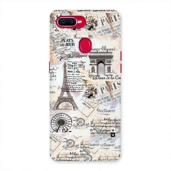 Paris Paper Back Case for Oppo F9 Pro