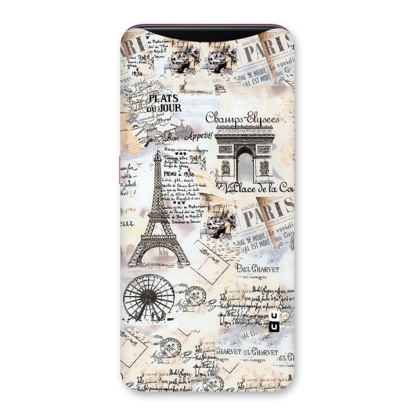 Paris Paper Back Case for Oppo Find X