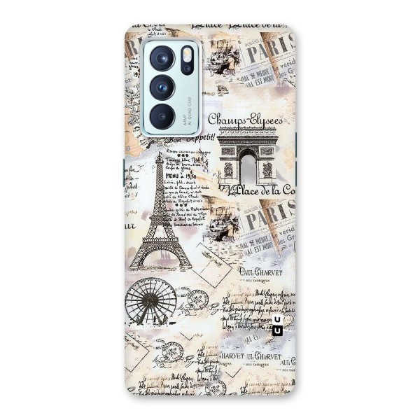 Paris Paper Back Case for Oppo Reno6 Pro 5G