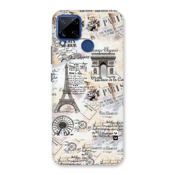 Paris Paper Back Case for Realme C12