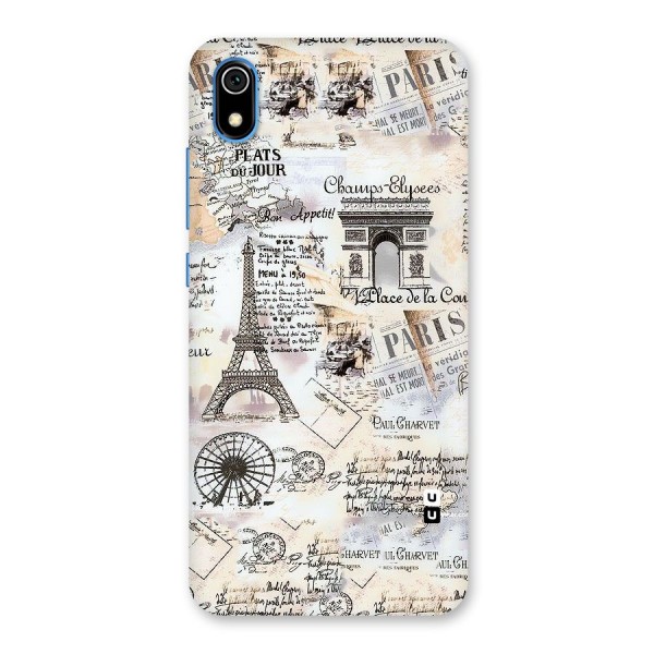 Paris Paper Back Case for Redmi 7A