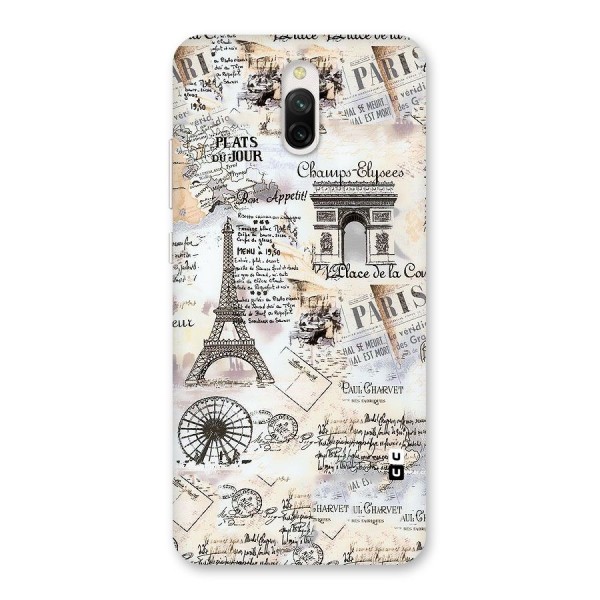 Paris Paper Back Case for Redmi 8A Dual