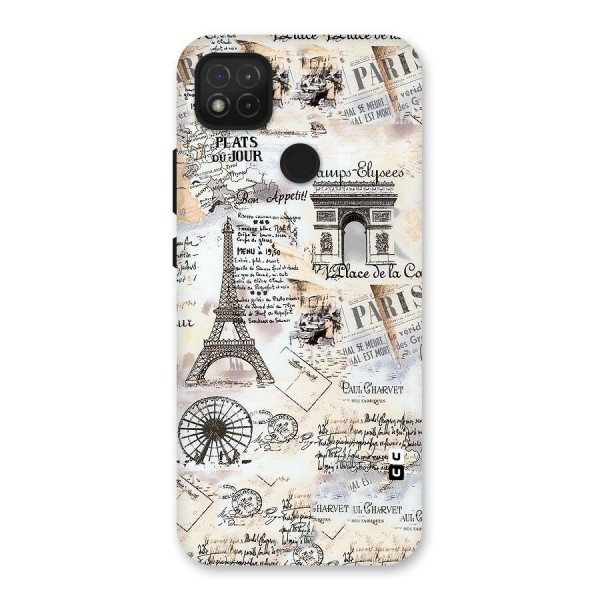 Paris Paper Back Case for Redmi 9