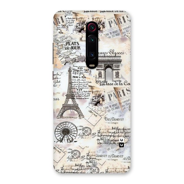 Paris Paper Back Case for Redmi K20 Pro