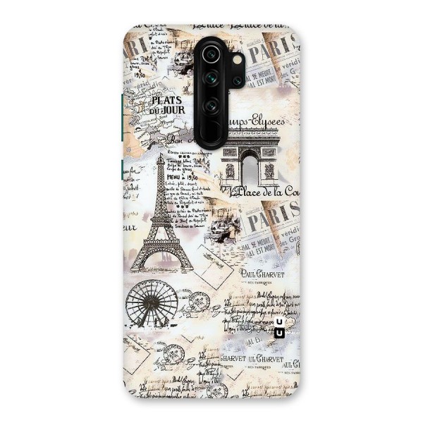 Paris Paper Back Case for Redmi Note 8 Pro