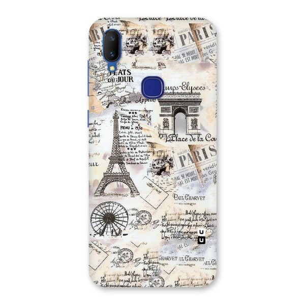 Paris Paper Back Case for Vivo V11