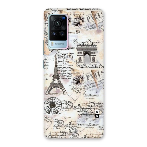 Paris Paper Back Case for Vivo X60 Pro