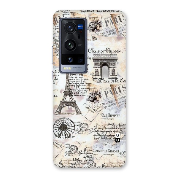 Paris Paper Back Case for Vivo X60 Pro Plus