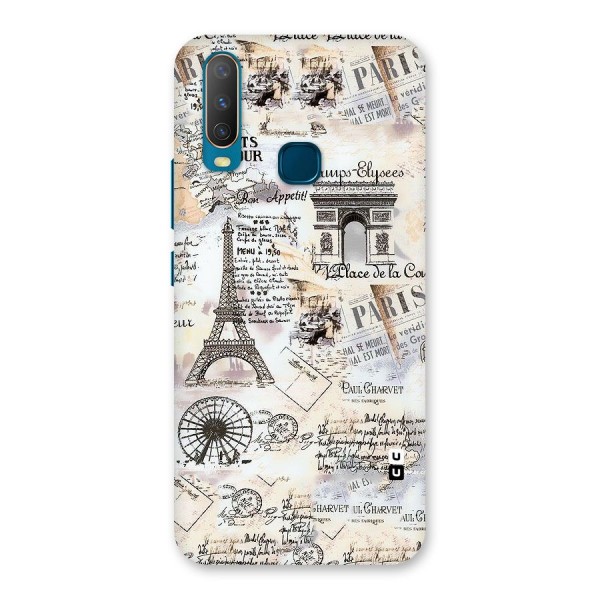 Paris Paper Back Case for Vivo Y12