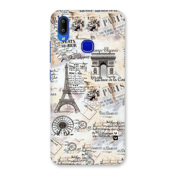 Paris Paper Back Case for Vivo Y91