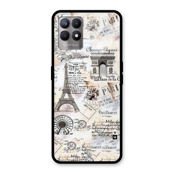 Paris Paper Glass Back Case for Realme Narzo 50