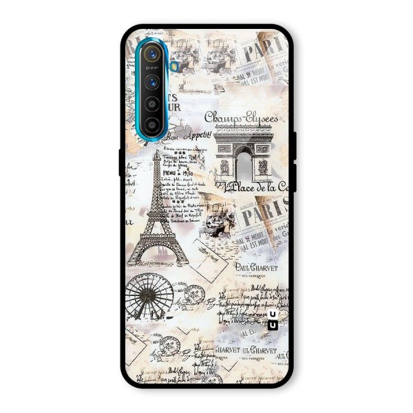 Paris Paper Glass Back Case for Realme XT