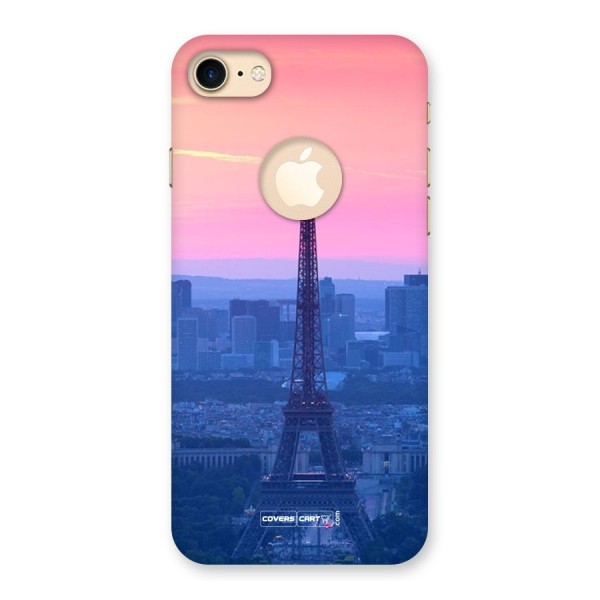 Paris Tower Back Case for iPhone 8 Logo Cut