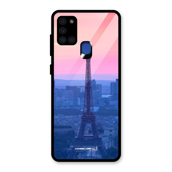 Paris Tower Glass Back Case for Galaxy A21s