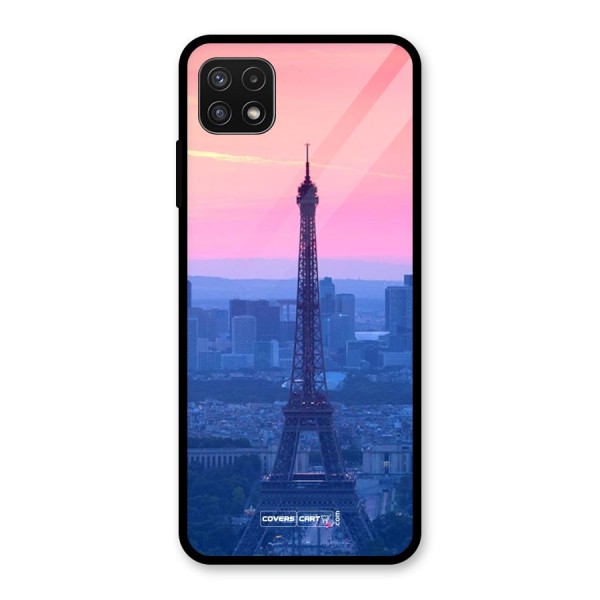 Paris Tower Glass Back Case for Galaxy A22 5G