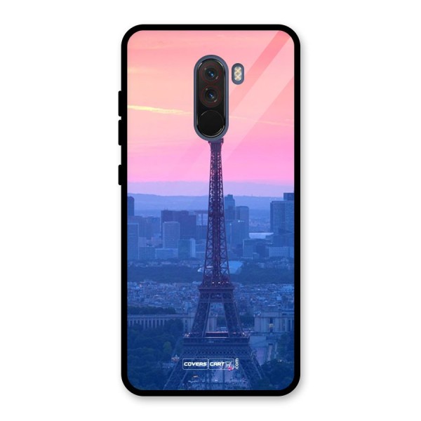 Paris Tower Glass Back Case for Poco F1