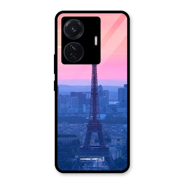 Paris Tower Glass Back Case for Vivo T1 Pro