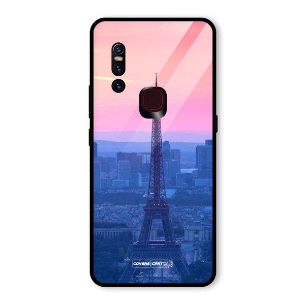 Paris Tower Glass Back Case for Vivo V15