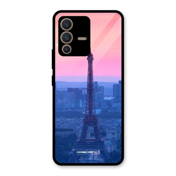 Paris Tower Glass Back Case for Vivo V23 5G