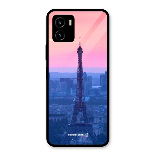 Paris Tower Glass Back Case for Vivo Y15s