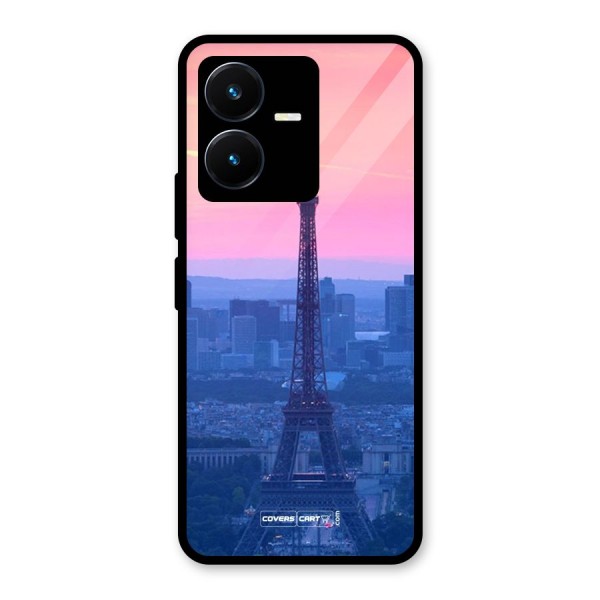 Paris Tower Glass Back Case for Vivo Y22